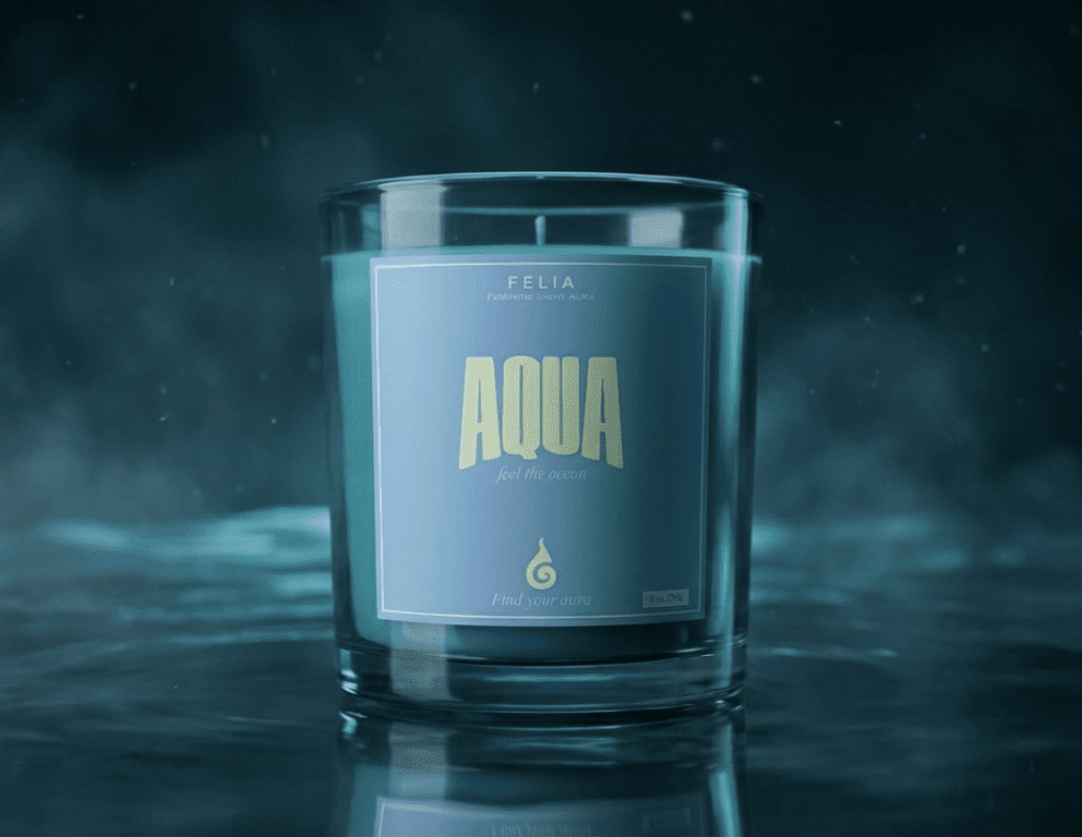 %100 Doğal Deniz Esintisi Aromalı Mum